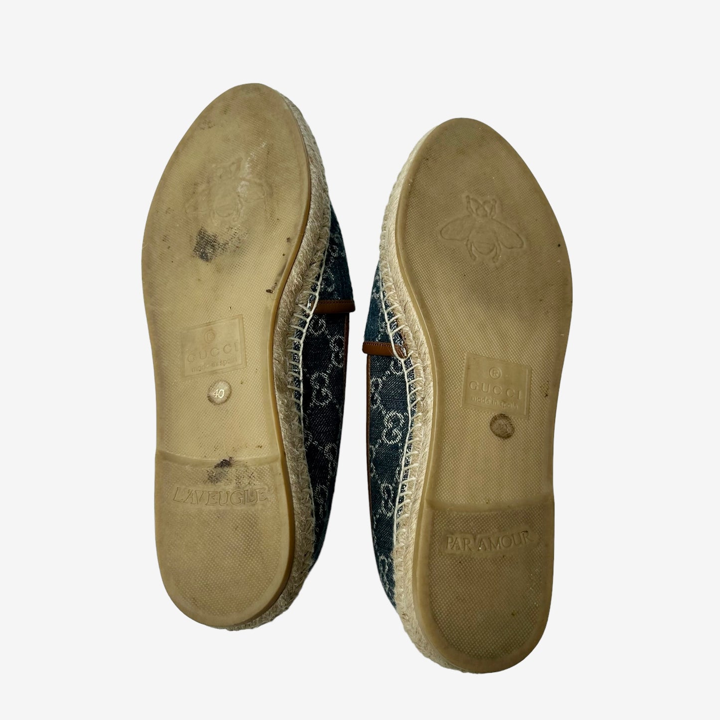 Blue Denim Logo Espadrilles - 10