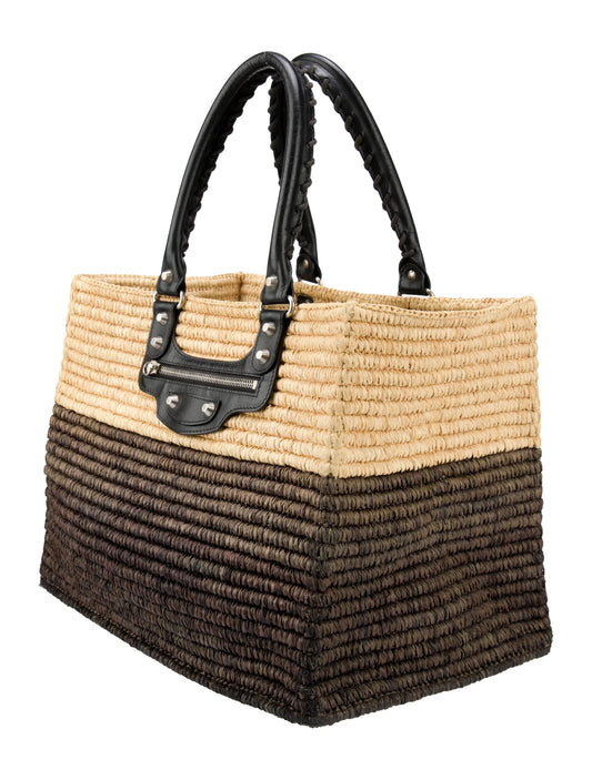 Square Raffia City Basket