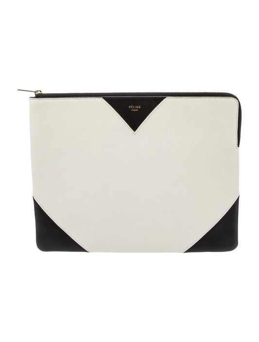 Celine Black & White Clutch