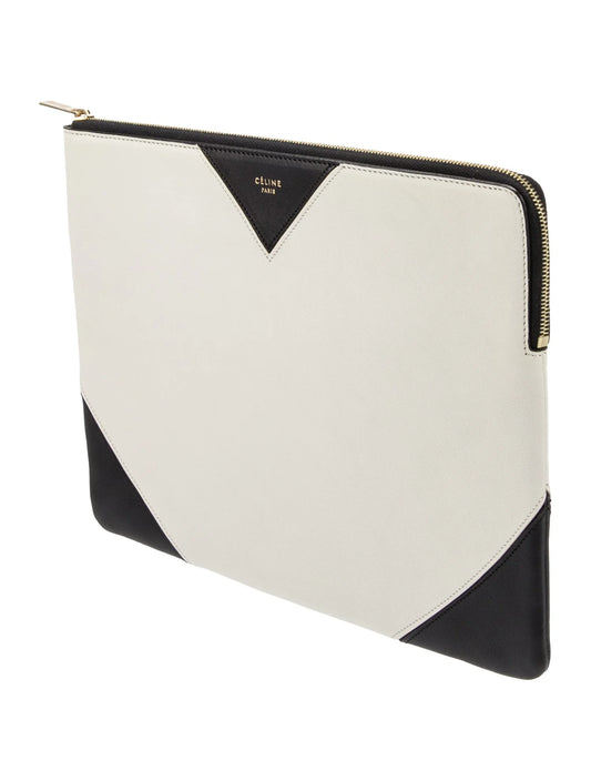 Celine Black & White Clutch