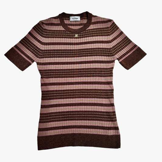 Metallic Stripped Top - S