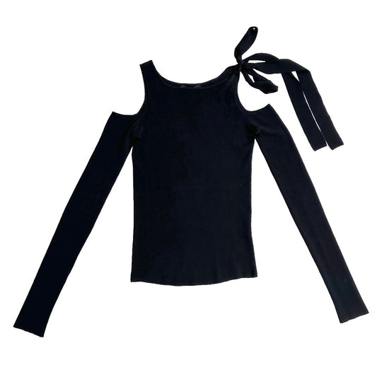 Cold Shoulders Black Top - M