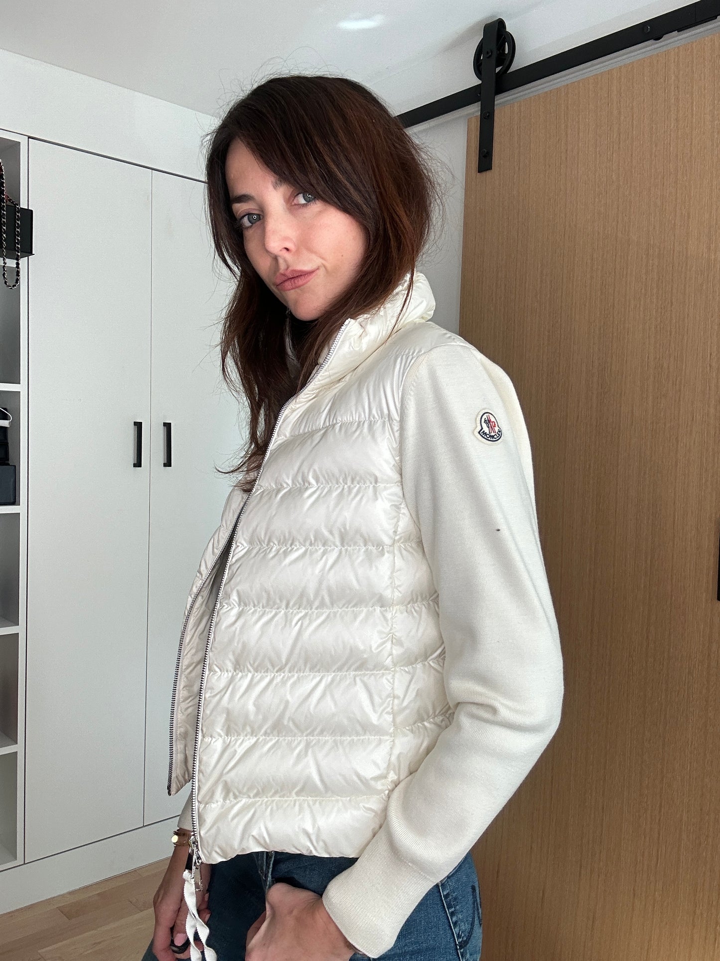 Cream Puffer Jacket - XS