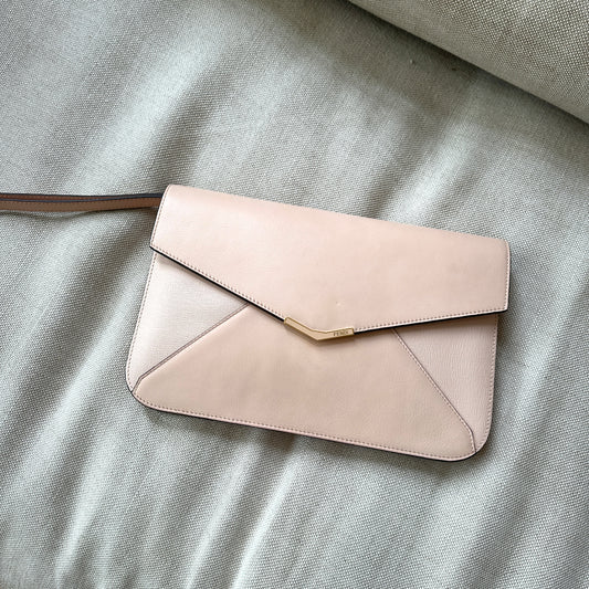 Nude Leather Envelope