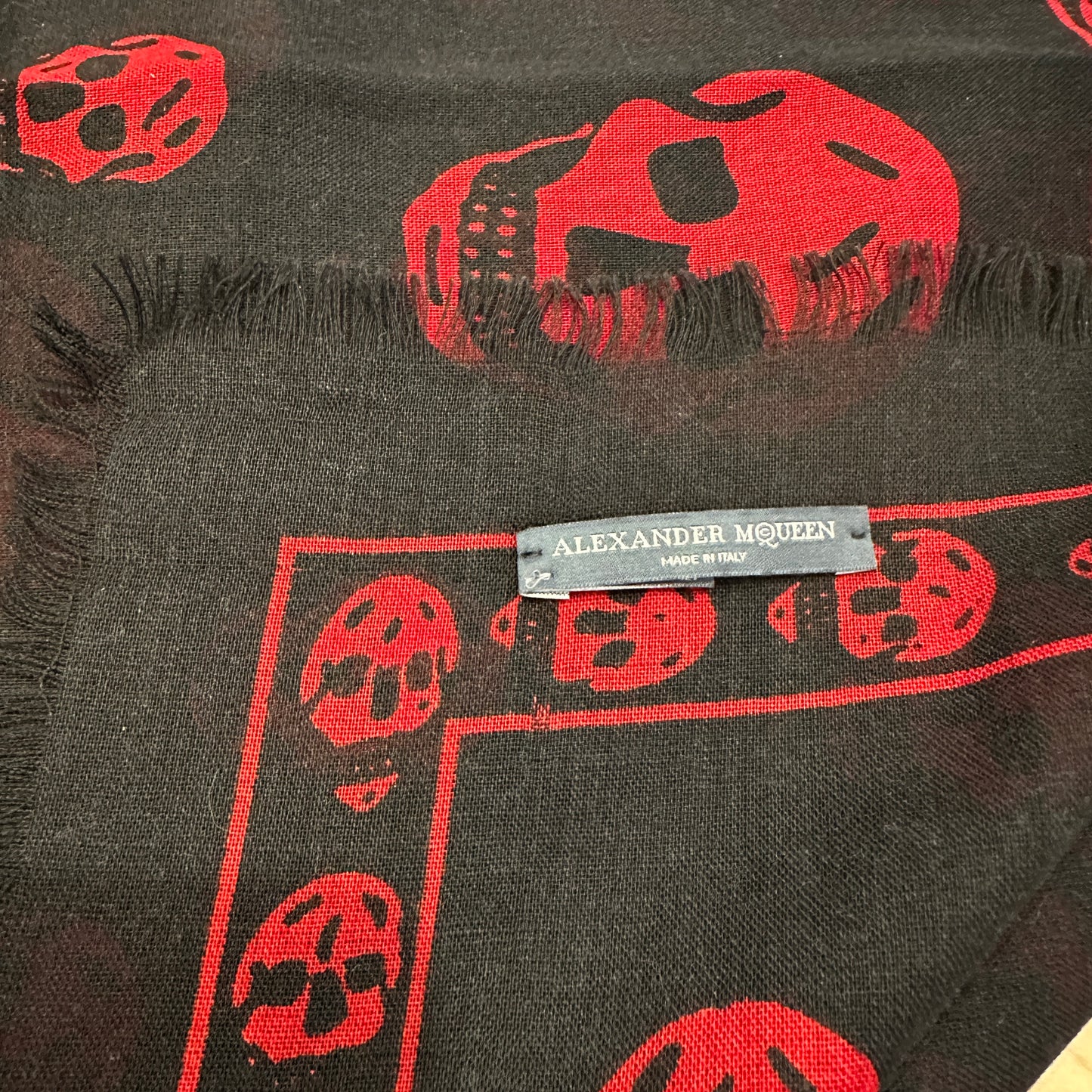 Black & Red Skull Scarf