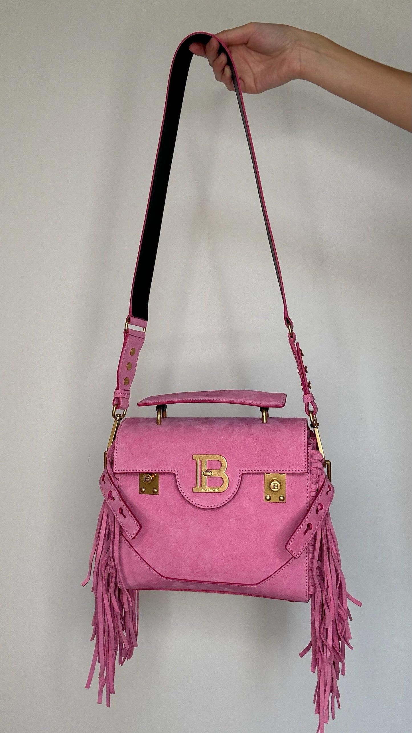 Pink Suede Bag