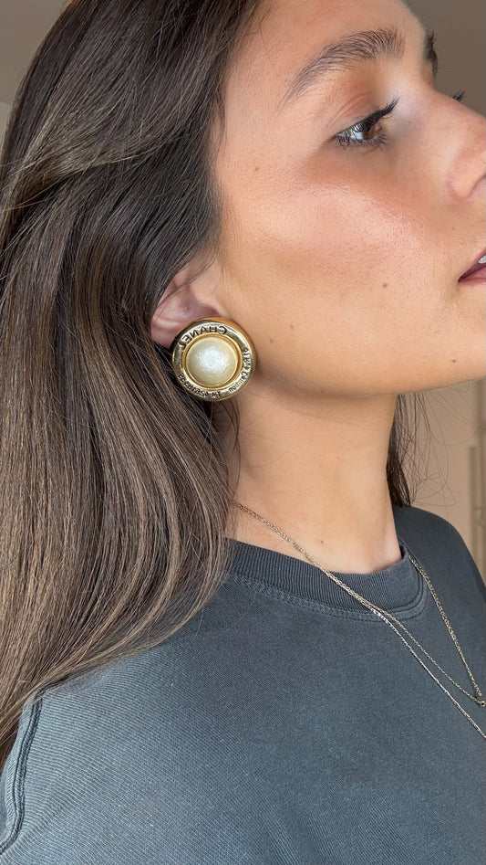 Faux-Pearl Earrings