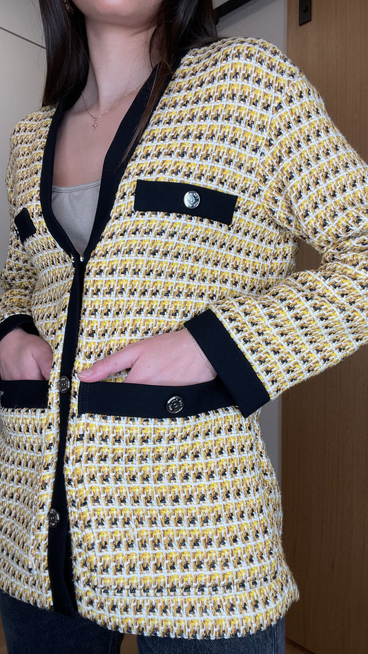 Yellow Tweed Jacket - S