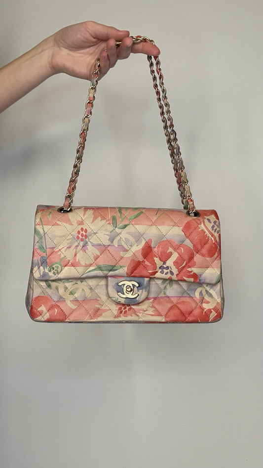 Chanel Floral Double Flap