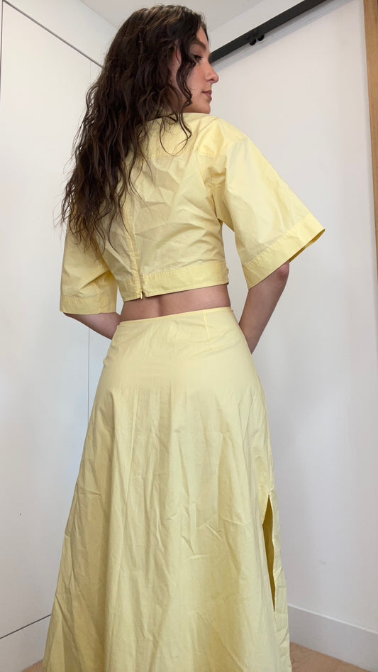 Yellow Cutout Long Dress NWT - XL