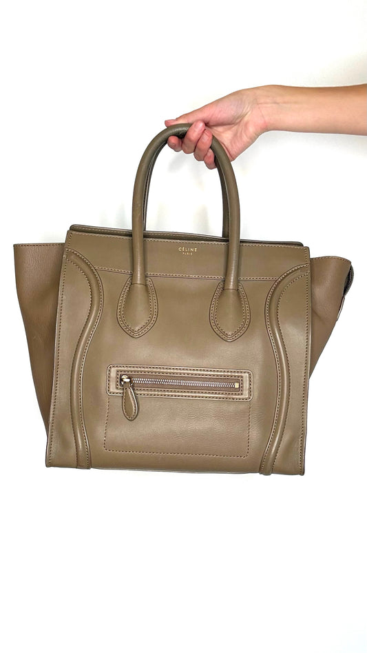 Taupe Mini Luggage Bag