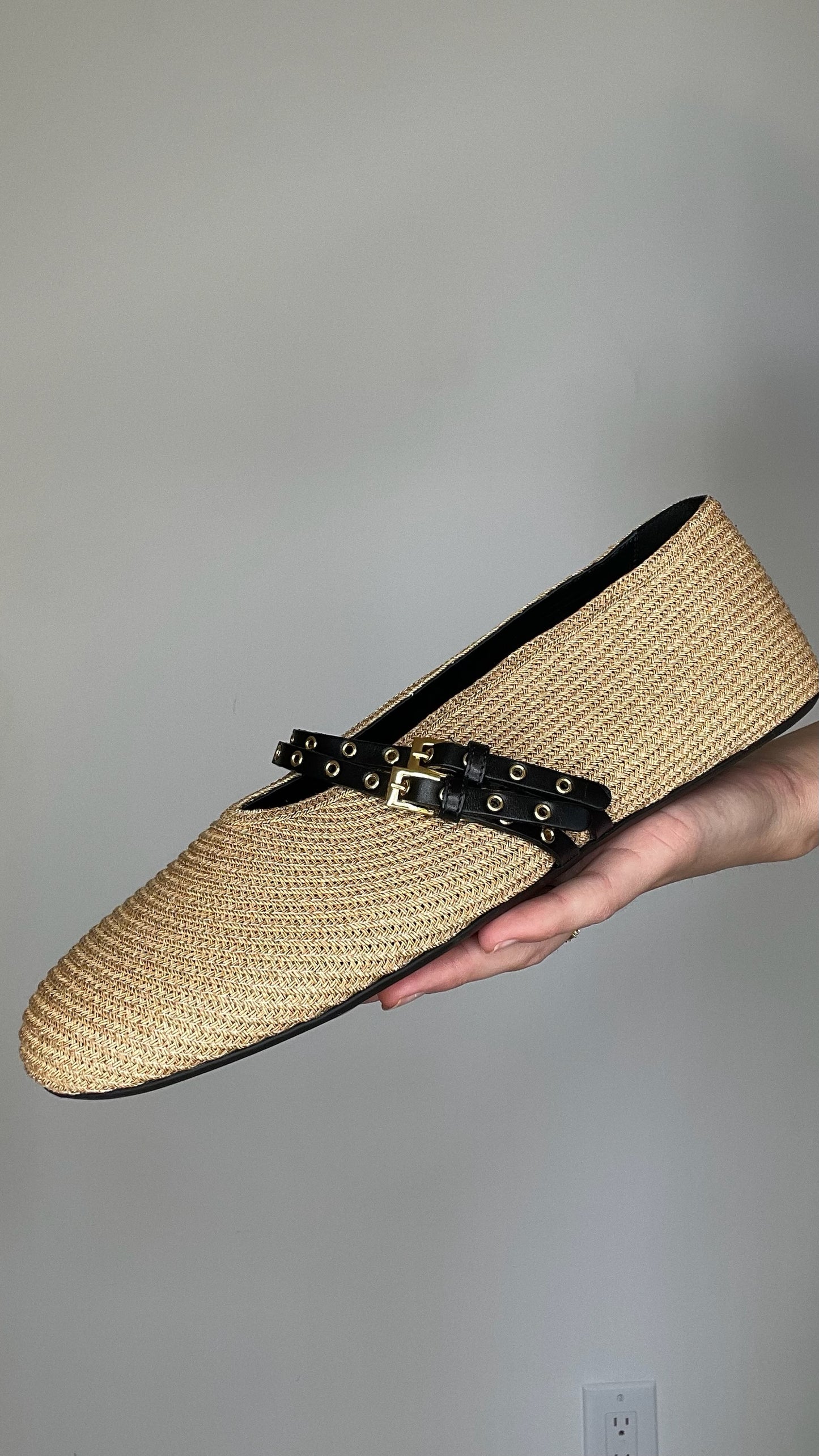 Raffia Ballerina Flats - 11