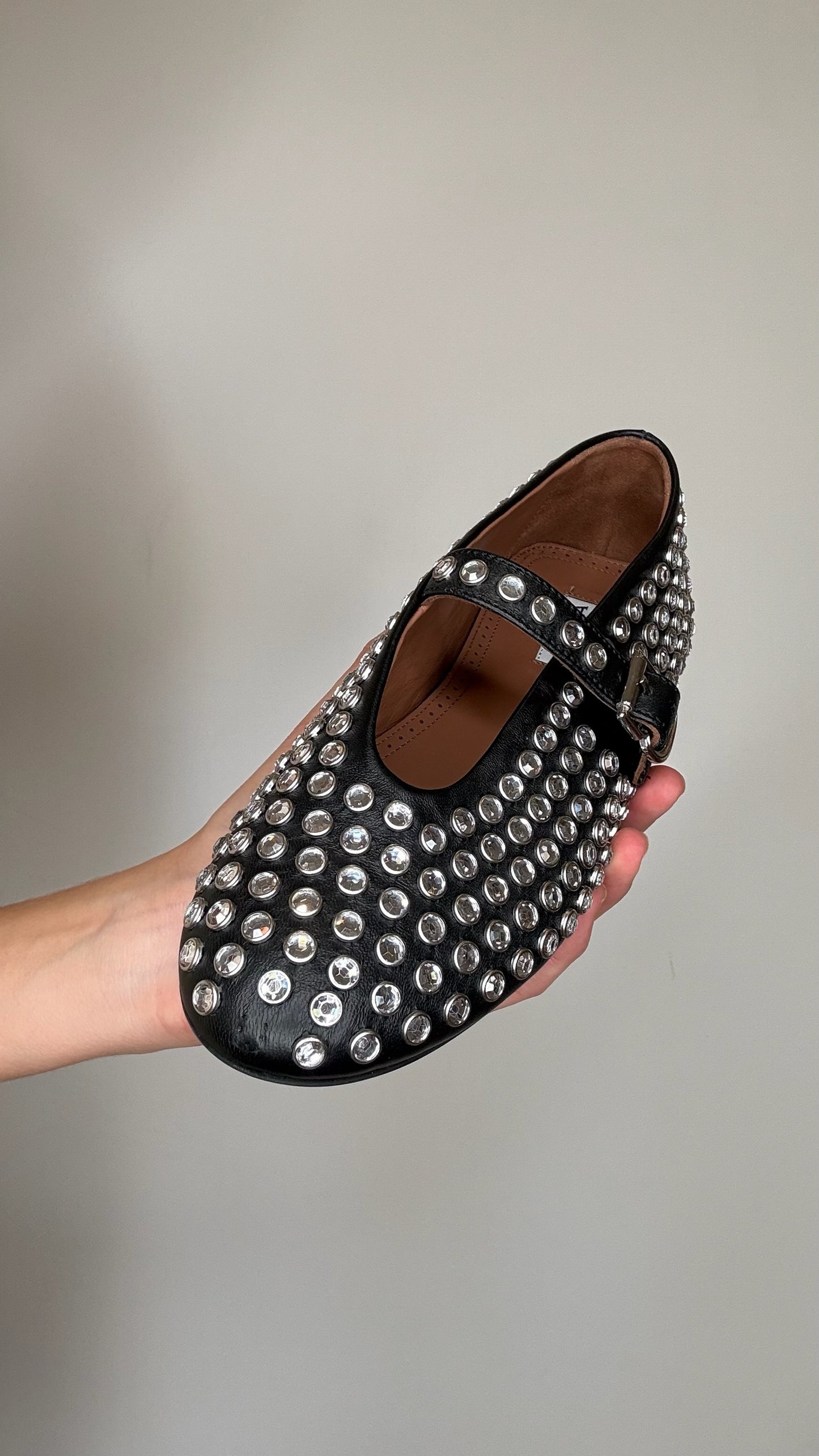 Crystal Ballerina Flats - 7.5