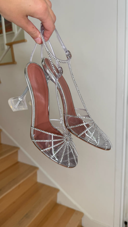 Clear Plexi & Crystal Heels - 8