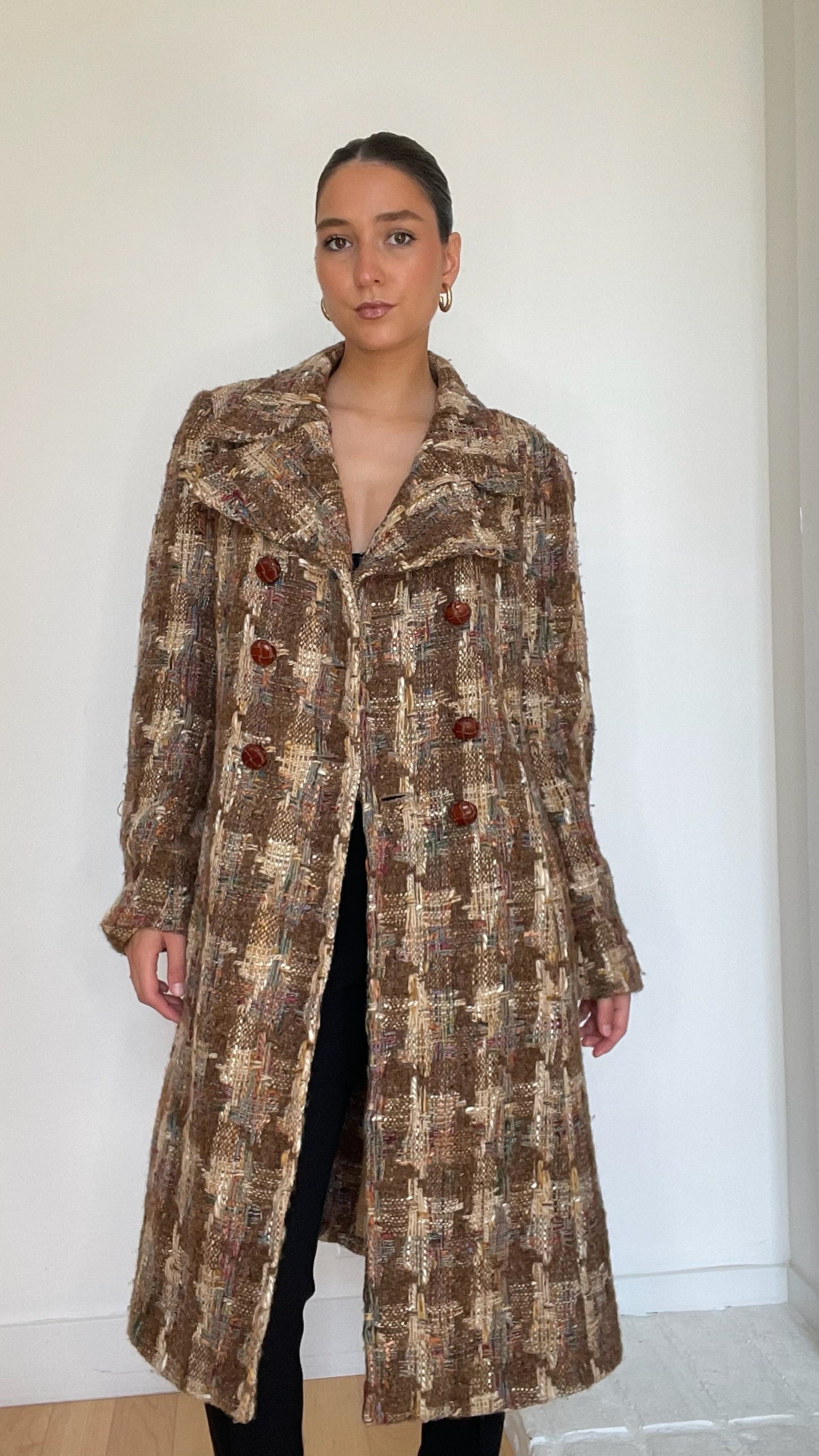 Tweed Coat - L