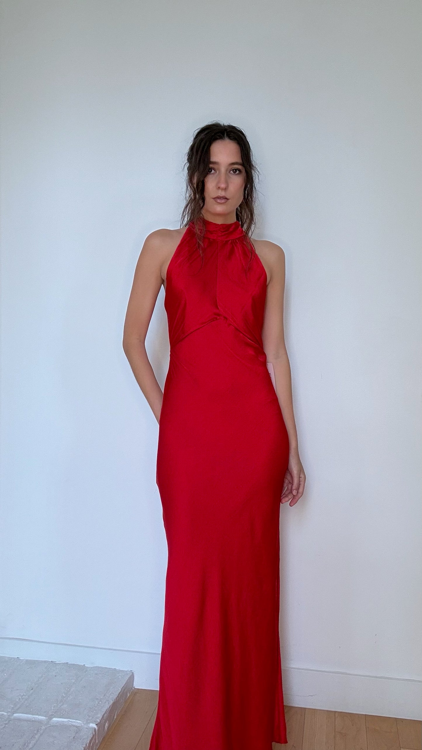 Red Long Dress NWT - S