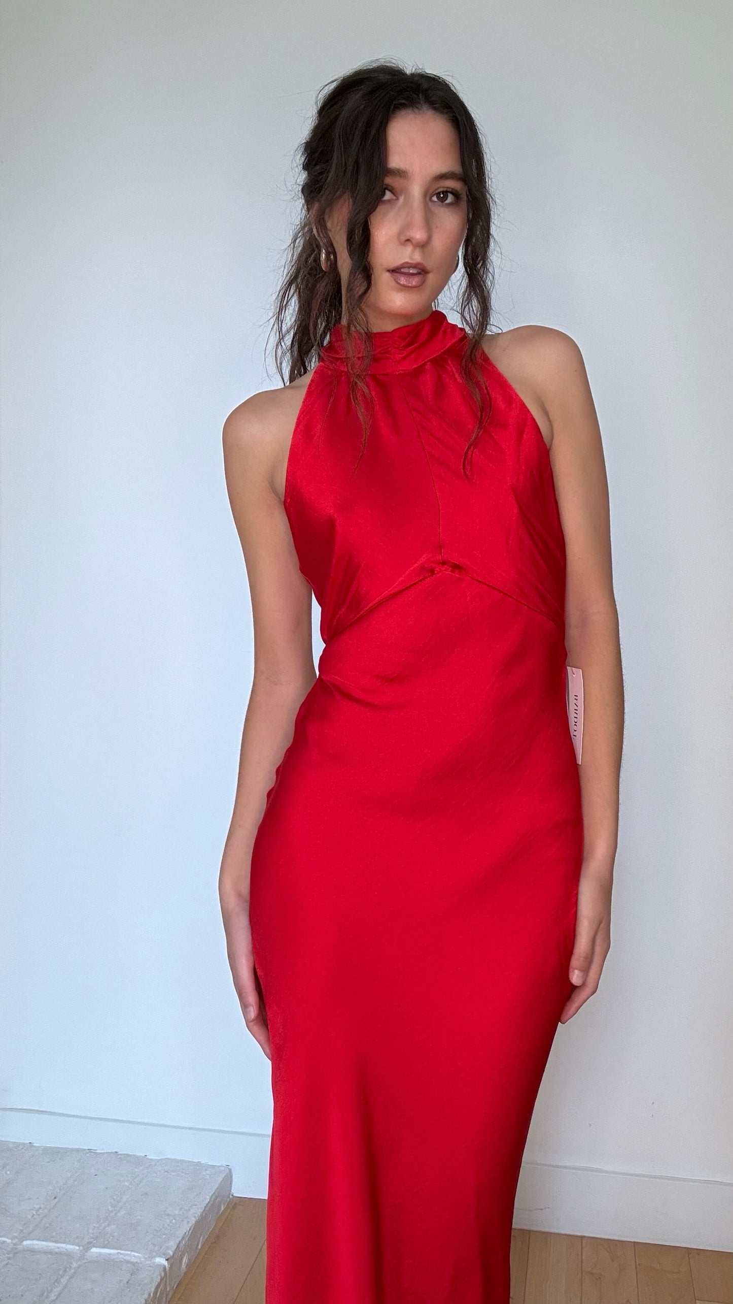 Red Long Dress NWT - S