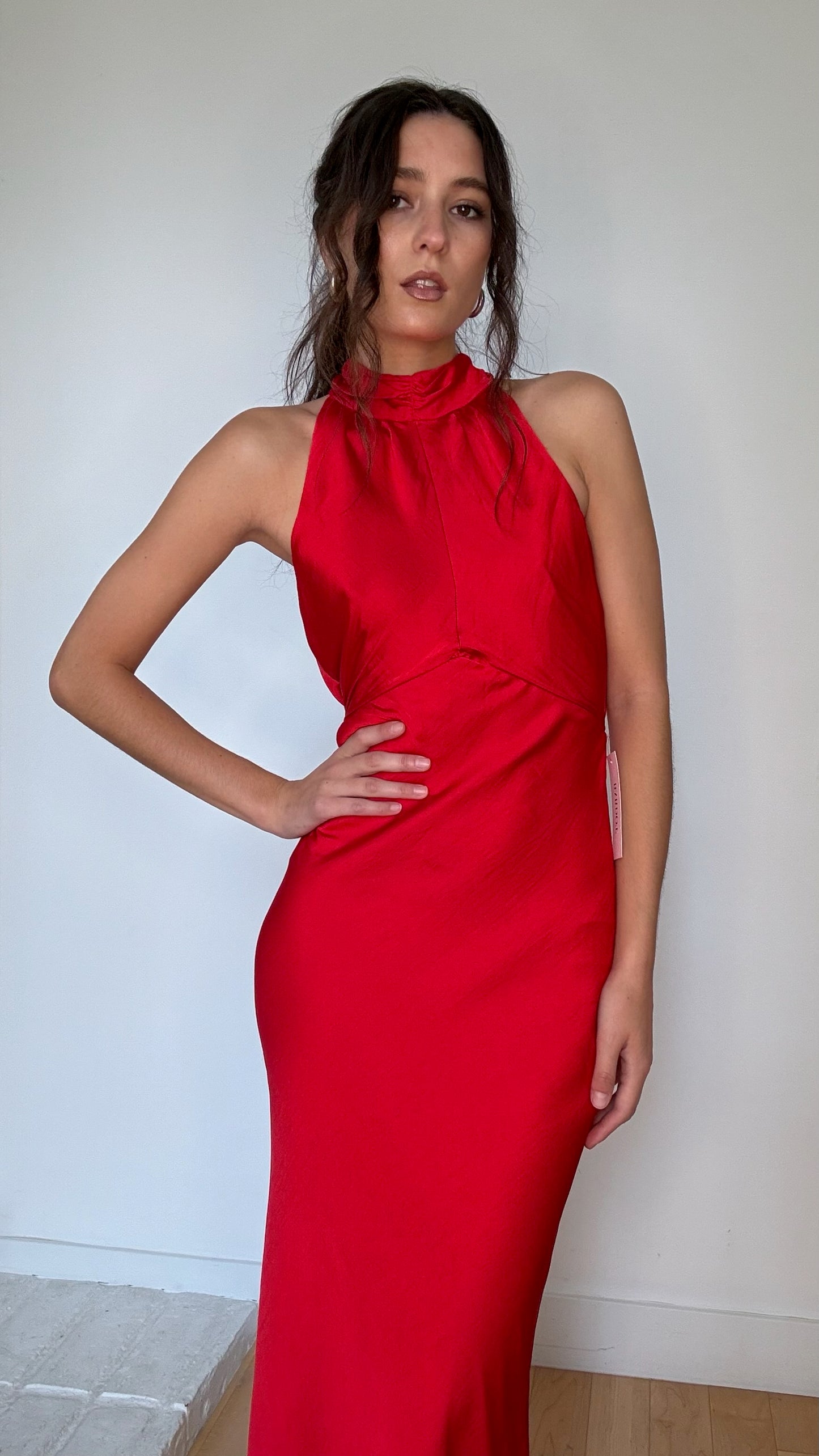 Red Long Dress NWT - S