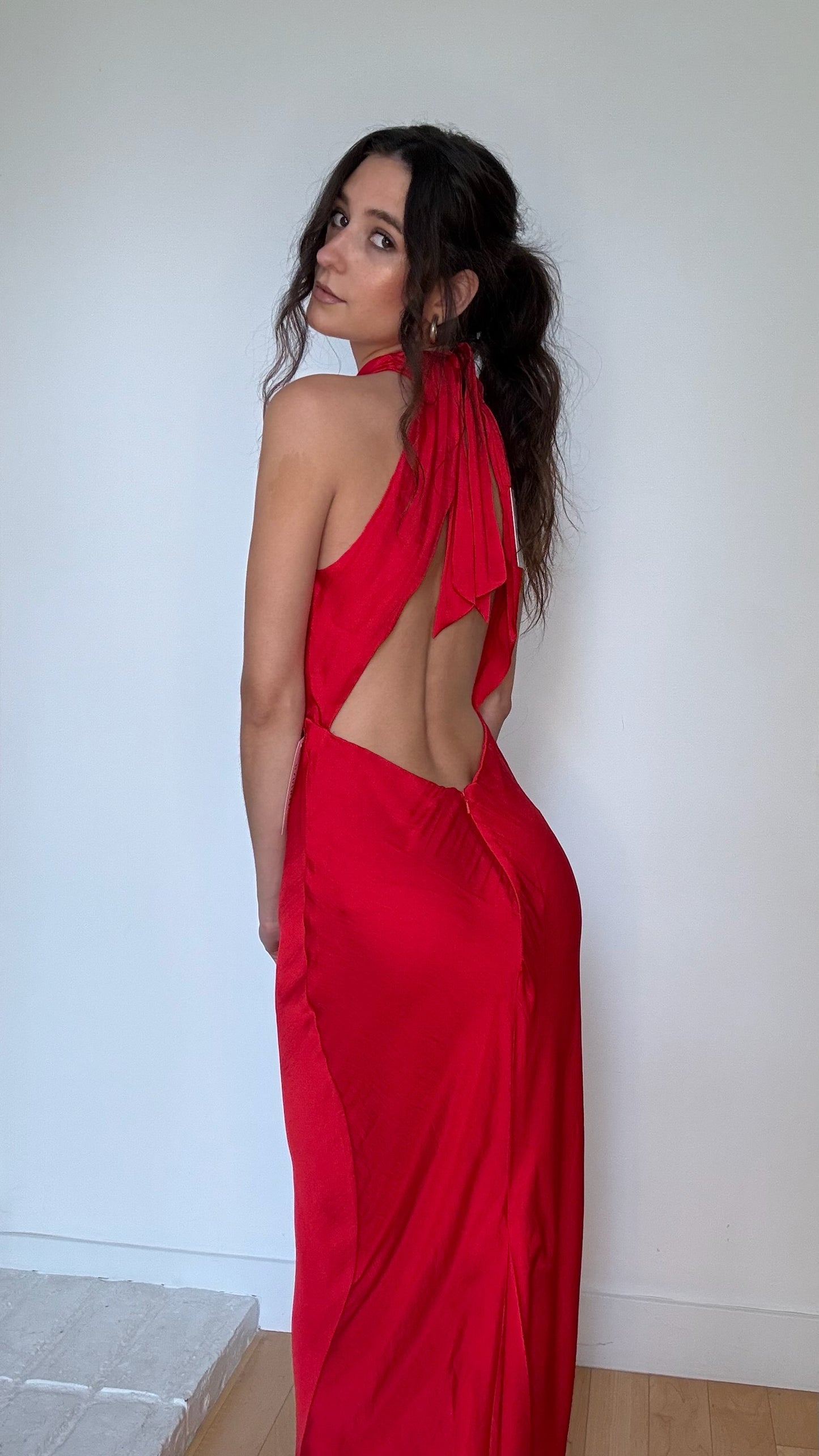 Red Long Dress NWT - S