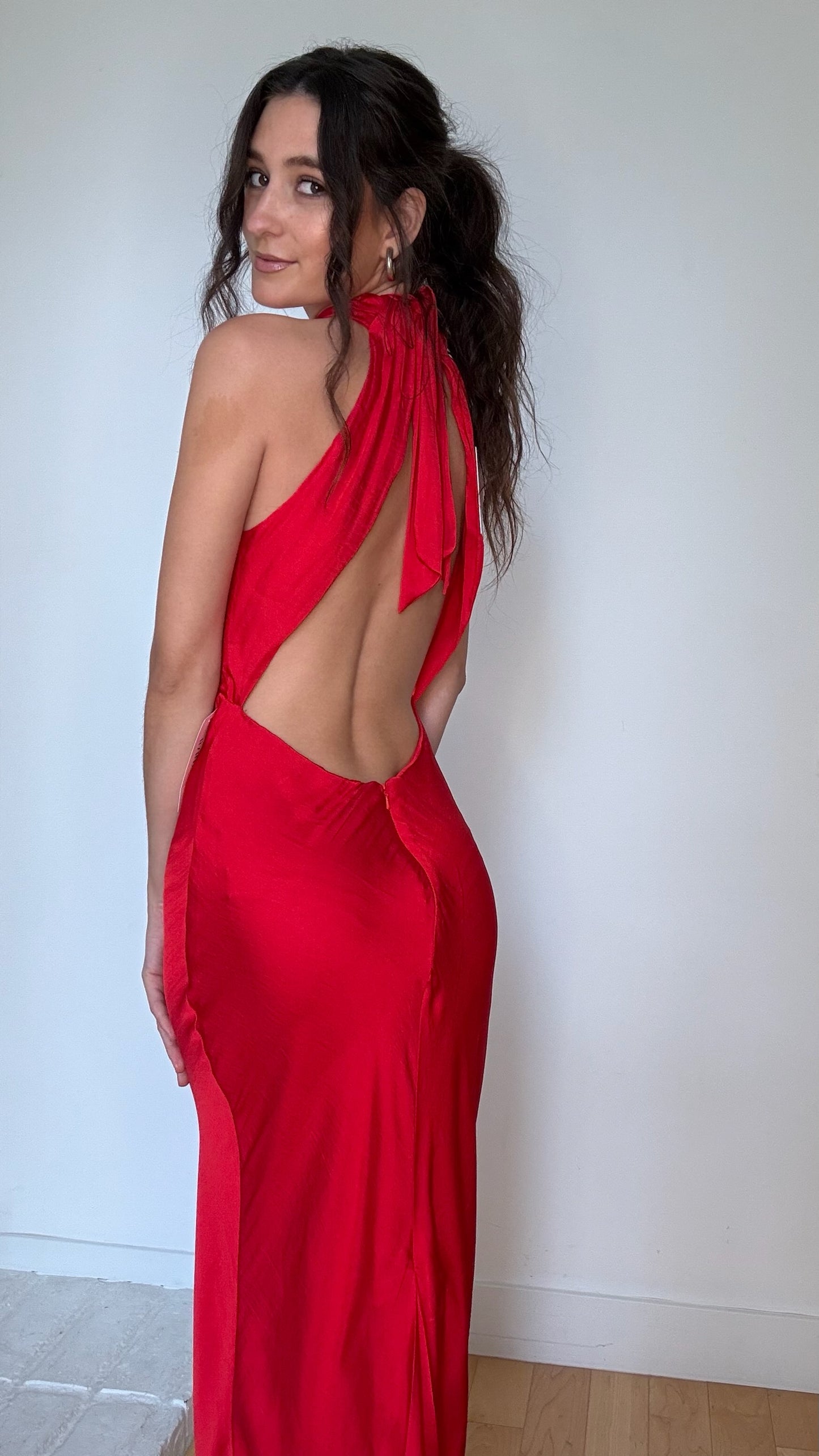 Red Long Dress NWT - S