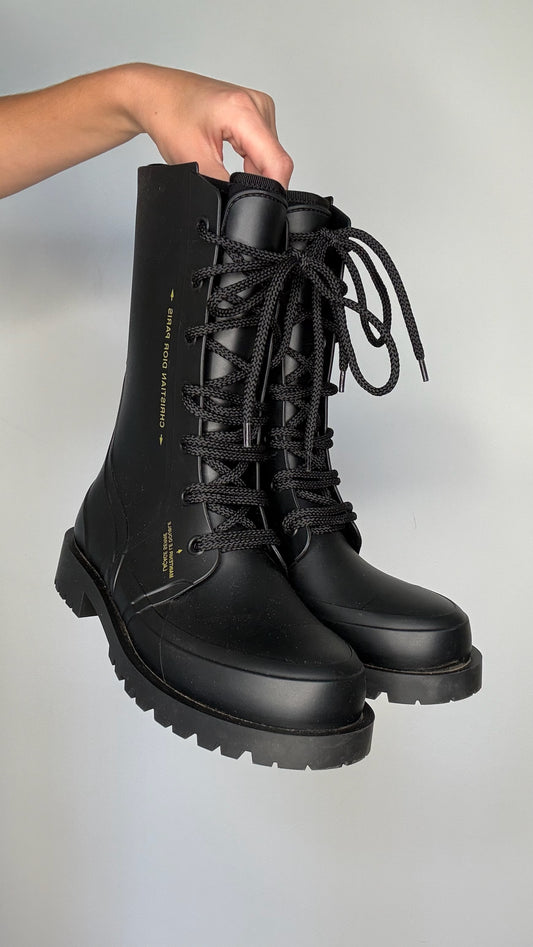 Rain/Combat Logo Boots - 8