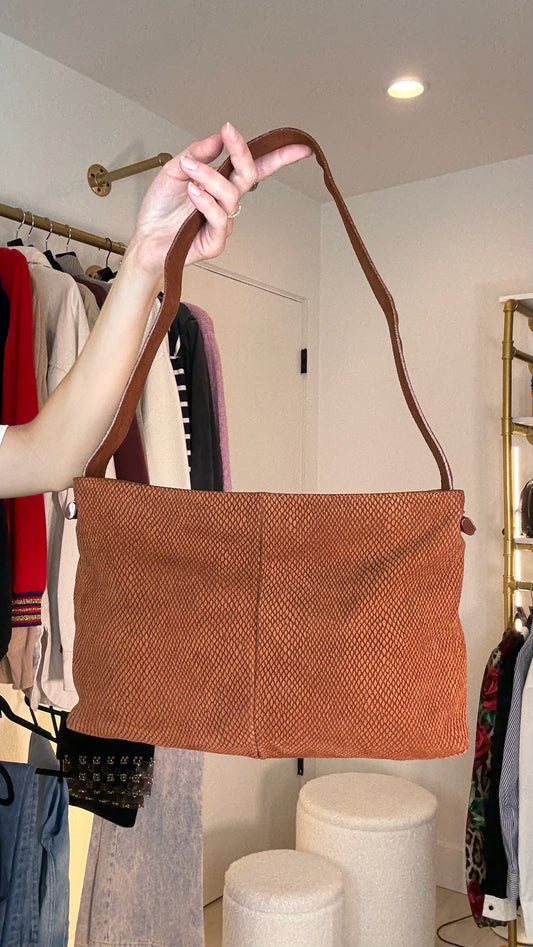 Loewe Brown Suede Shoulder Bag
