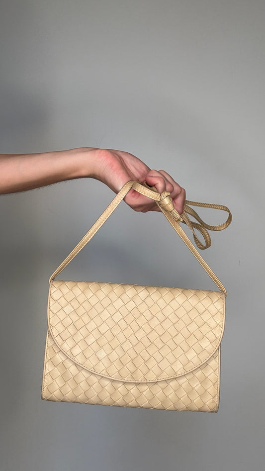 Beige Intrecciato Bag