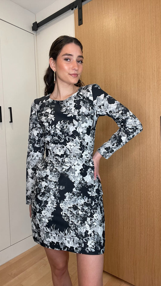 Floral Long Sleeve Dress - XS