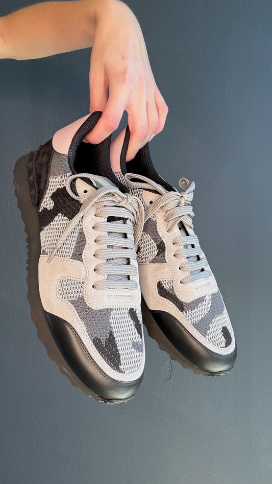 Valentino Grey & Pink Sneakers - 41