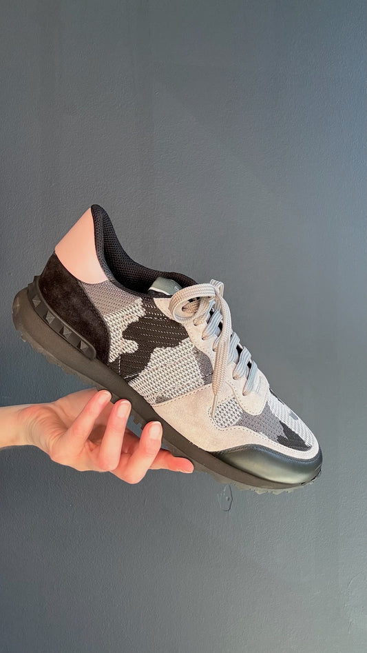 Valentino Grey & Pink Sneakers - 41