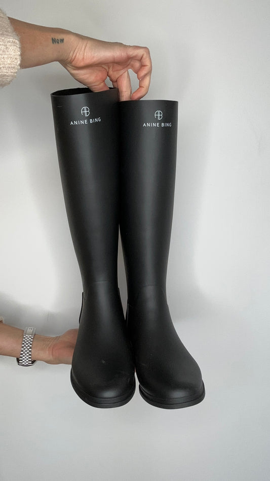 Logo Black Rain Boots - 6