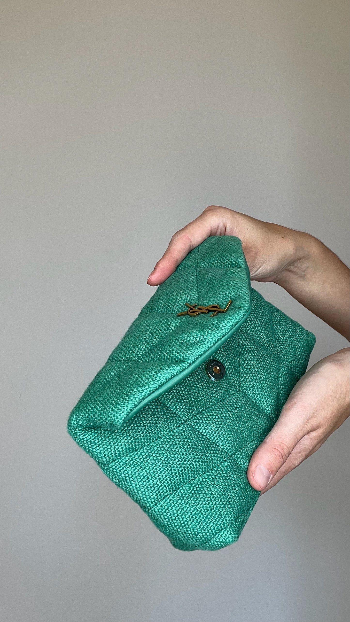 Loulou Green Clutch