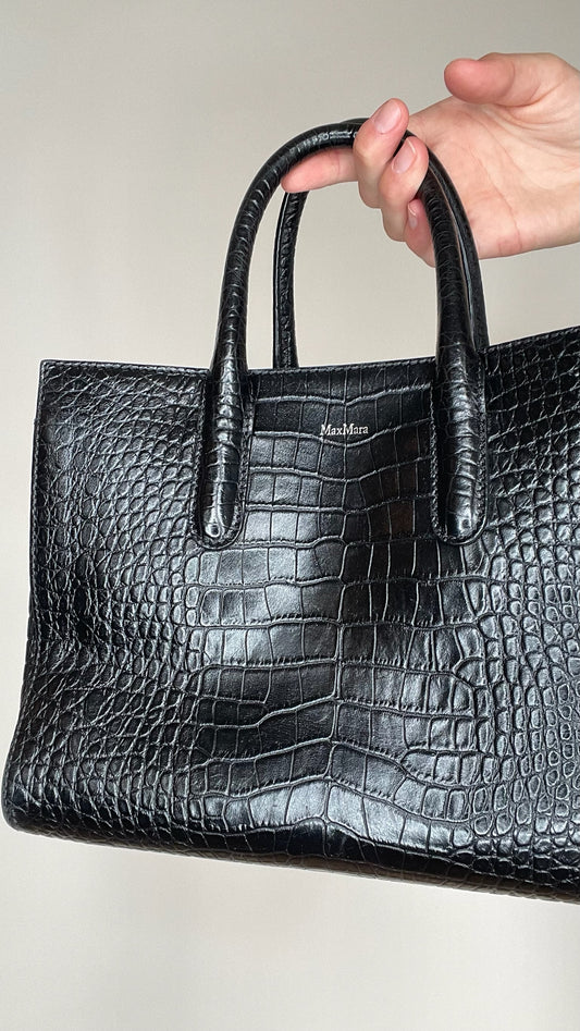 Croc Embossed Bag