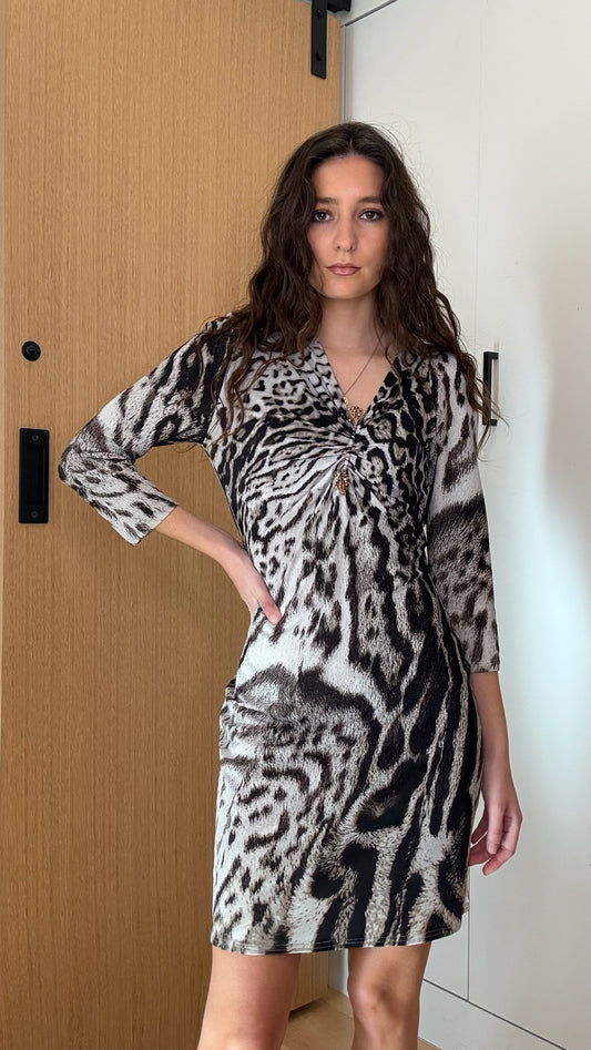 Animal Print Dress - M