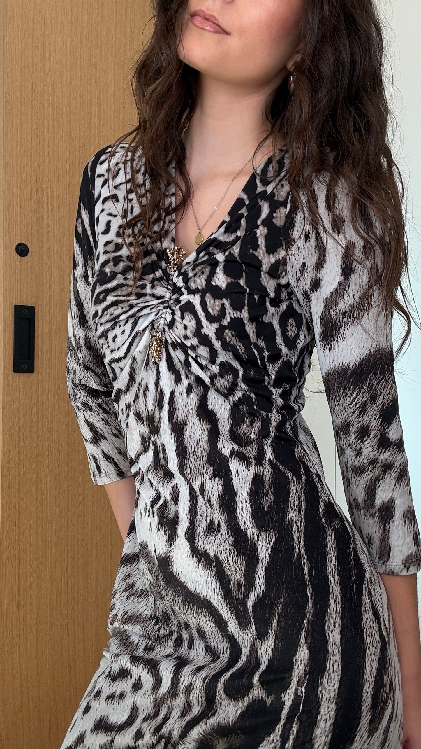 Animal Print Dress - M