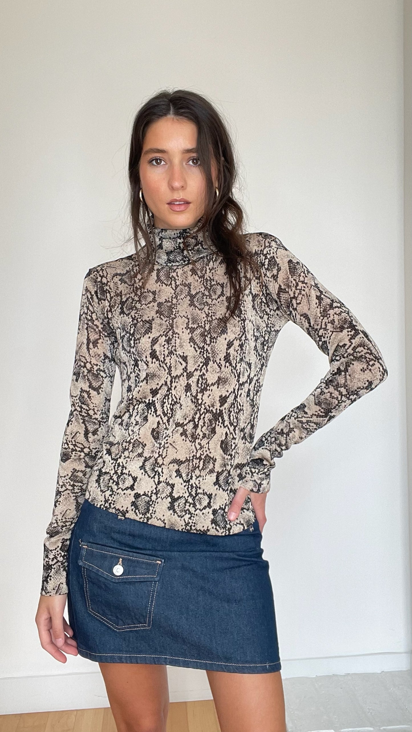 Animal Print Top - XS