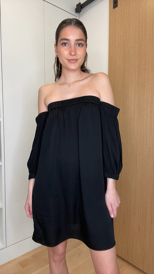 Black Off-Shoulder Dress - S