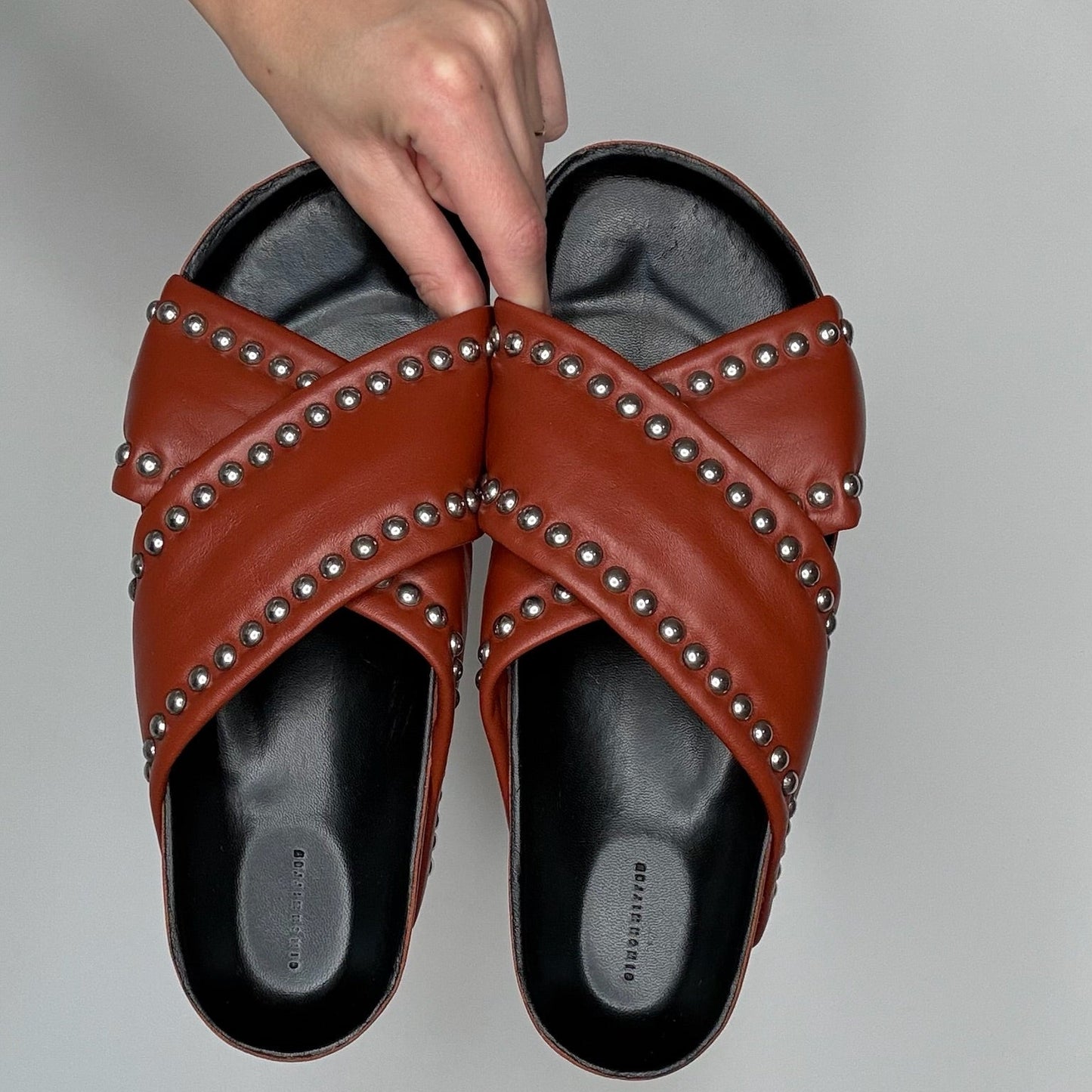 Brown Leather Sandals - 9