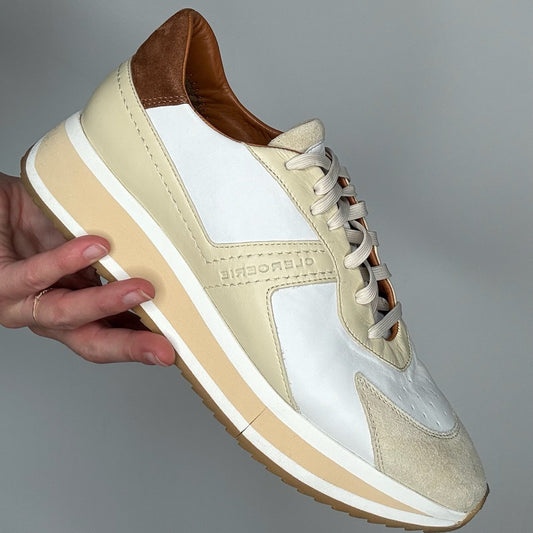 Cream Leather Sneakers - 9.5