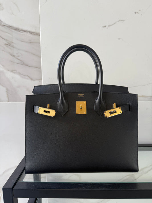 Hermes Birkin 30 Veau Madame Noir