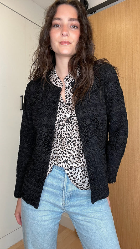 Black Lace Jacket - S