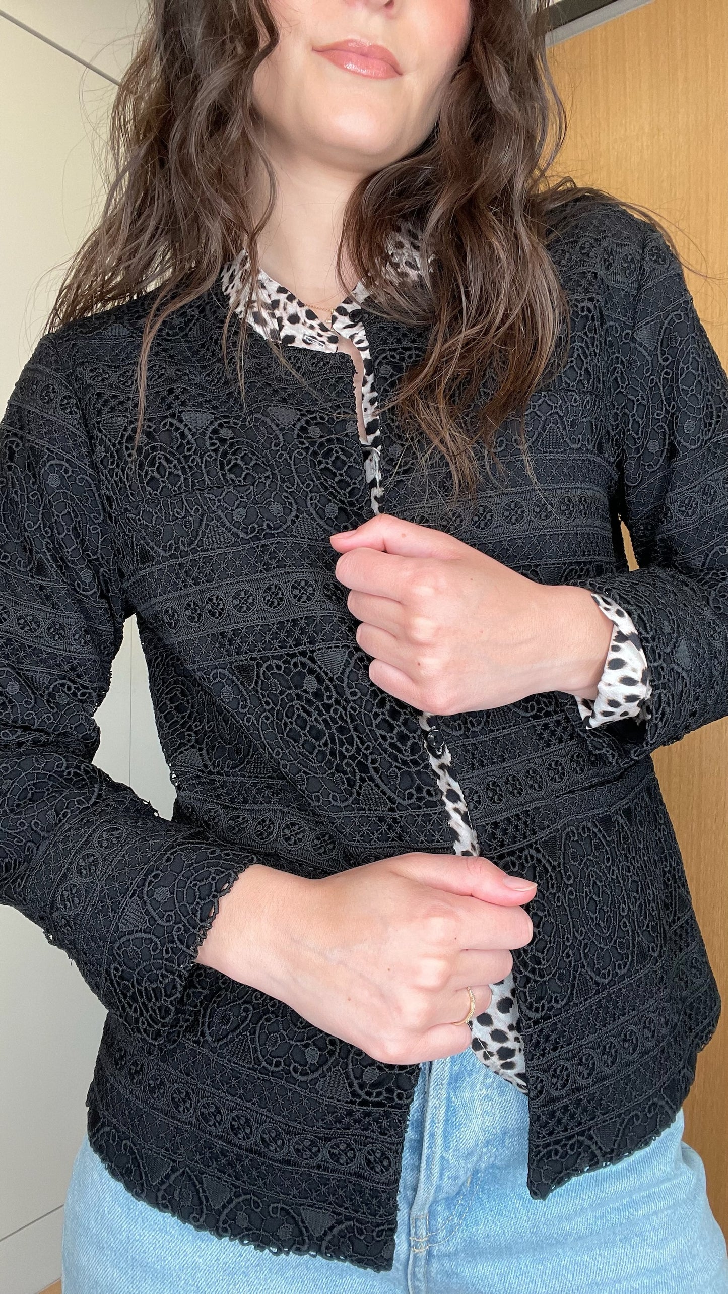 Black Lace Jacket - S