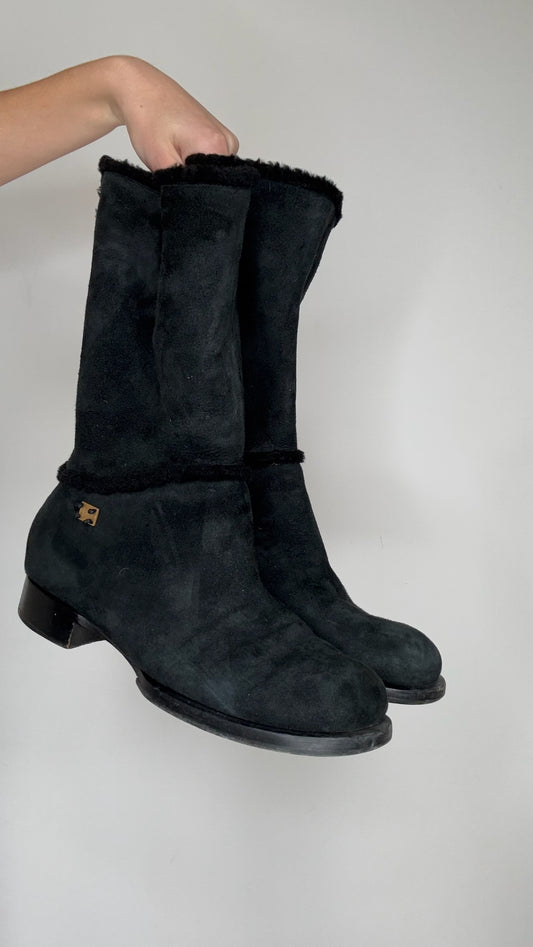 Vintage Shearling Boots - 11