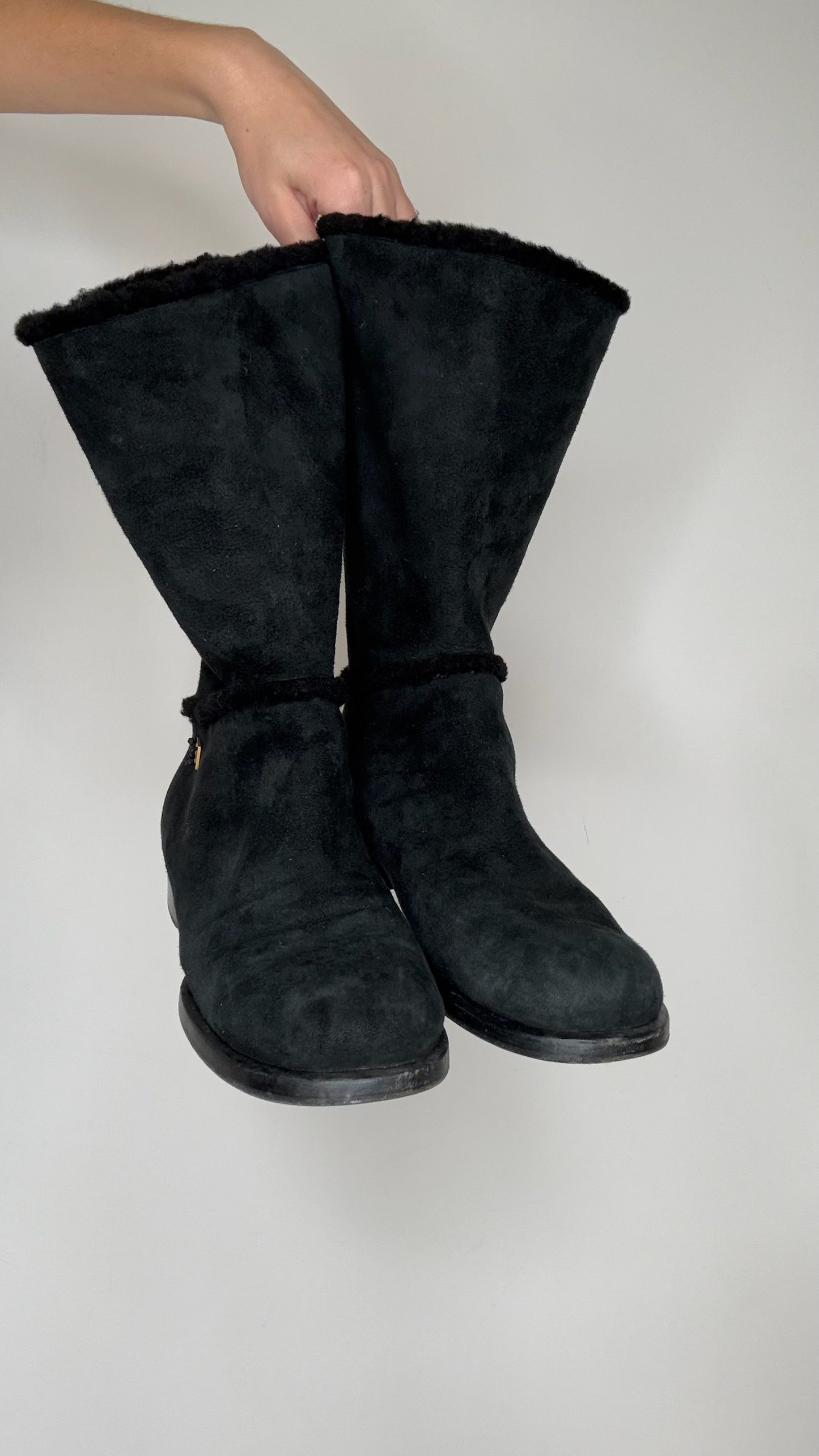 Vintage Shearling Boots - 11