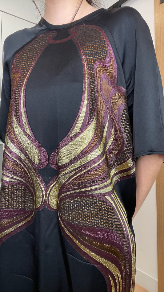 Metallic Shift Dress - M