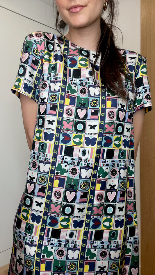 Floral Printed Dress - M