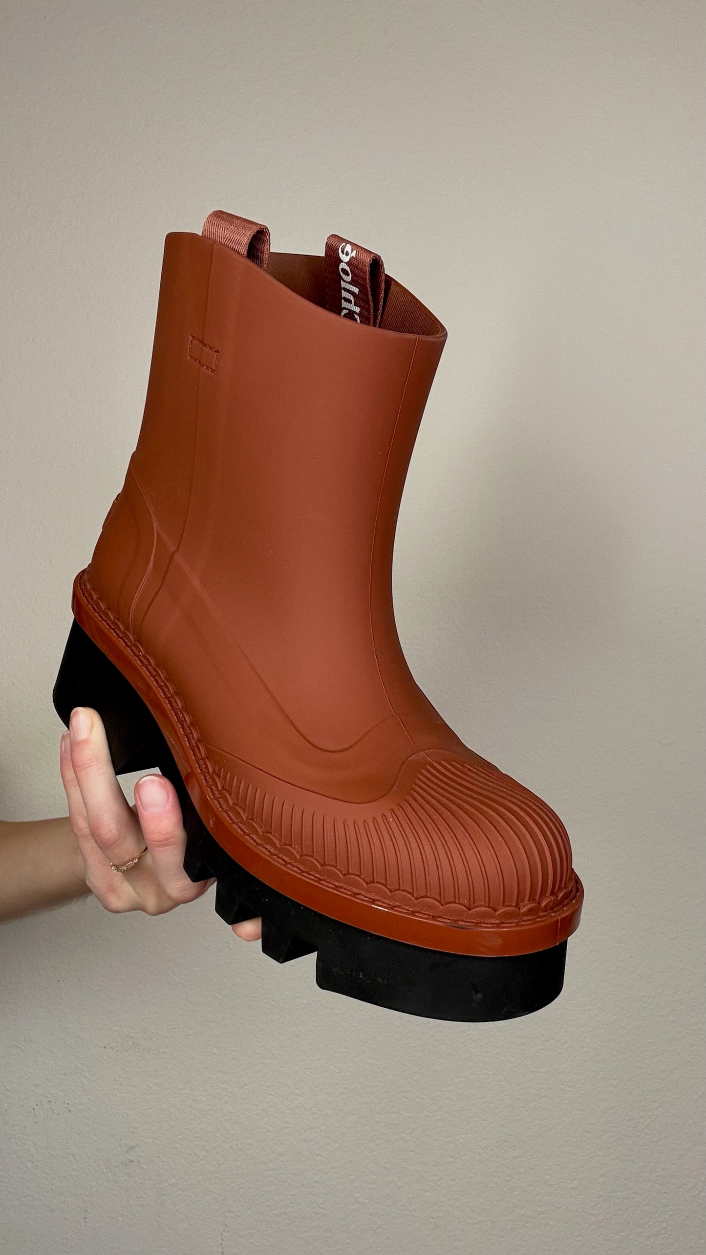Chloe Rubber Chelsea Boots - 38