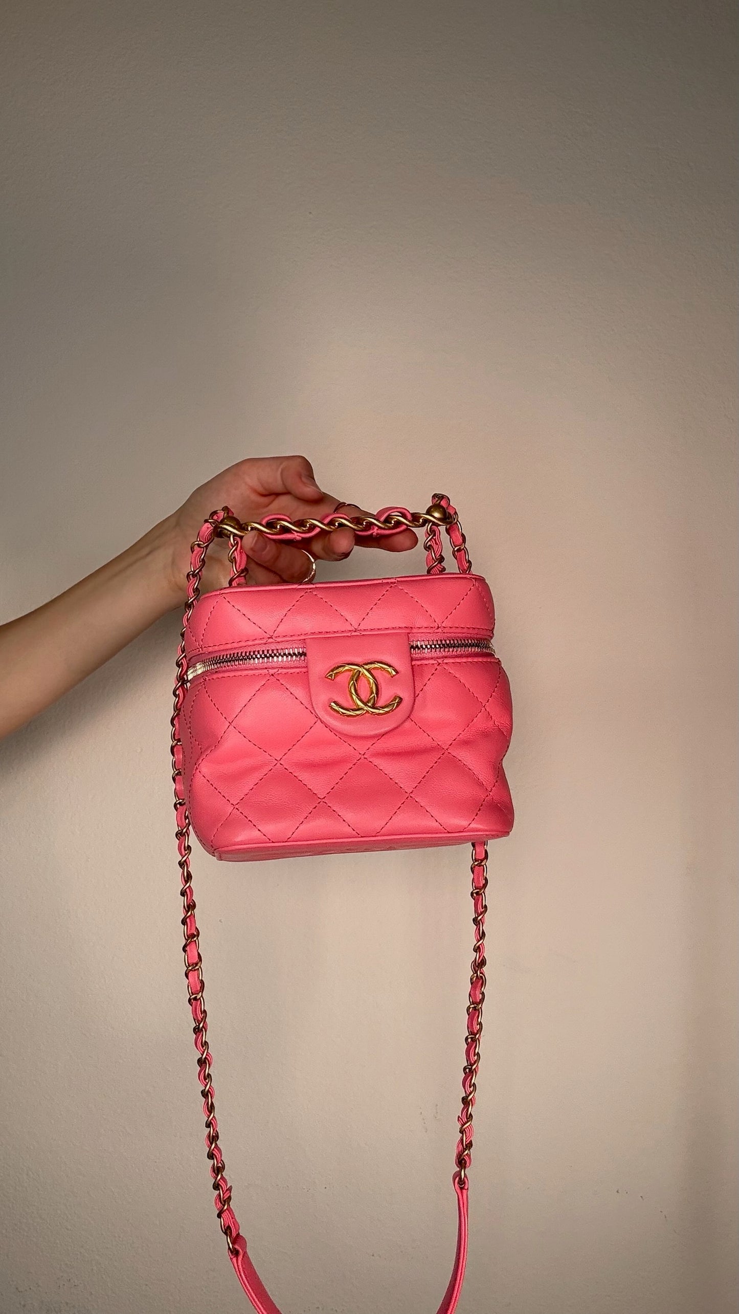 Chanel Pink Vanity Crossbody