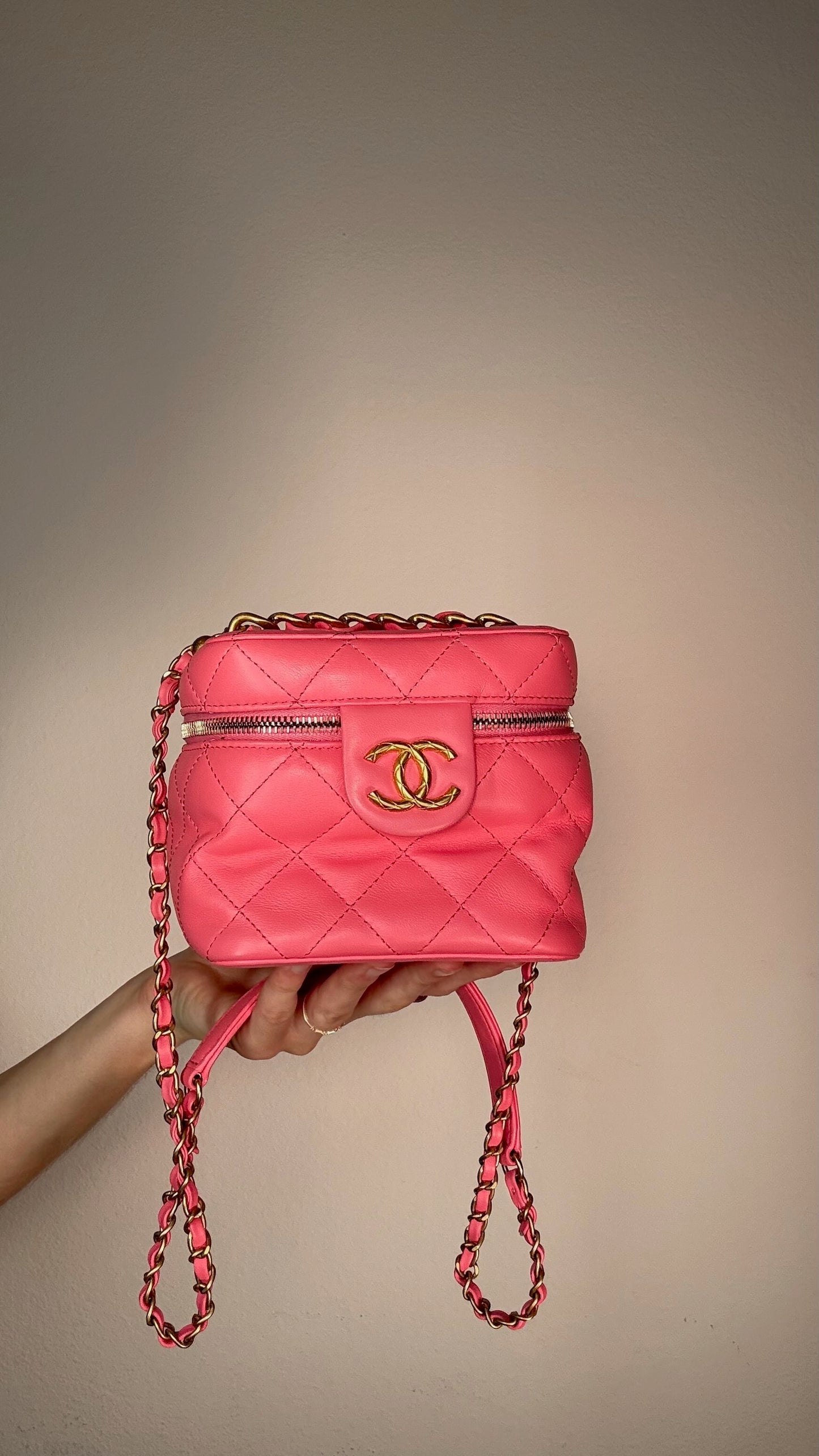 Chanel Pink Vanity Crossbody