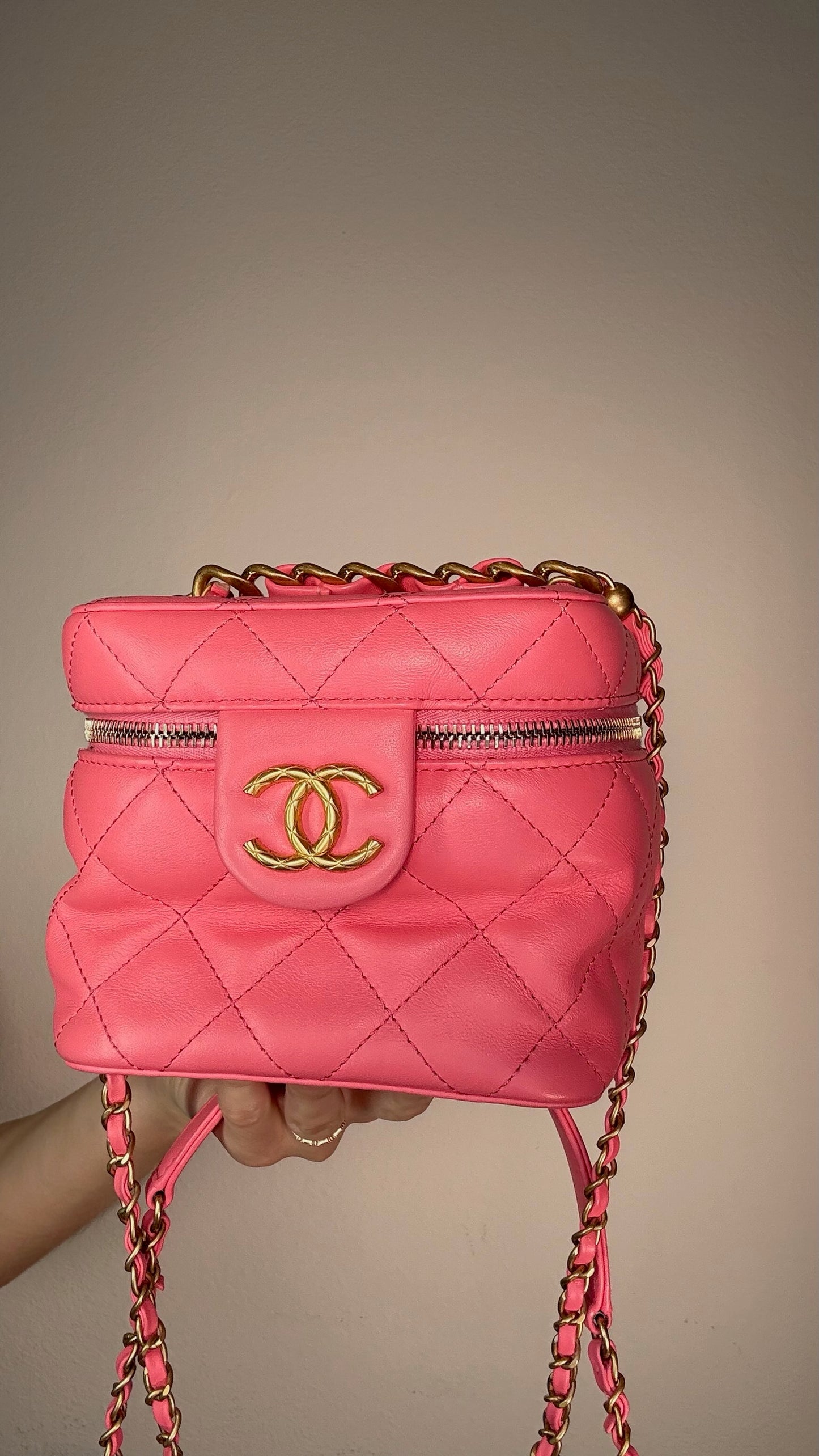 Chanel Pink Vanity Crossbody